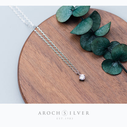 Necklace with Silver Necklace